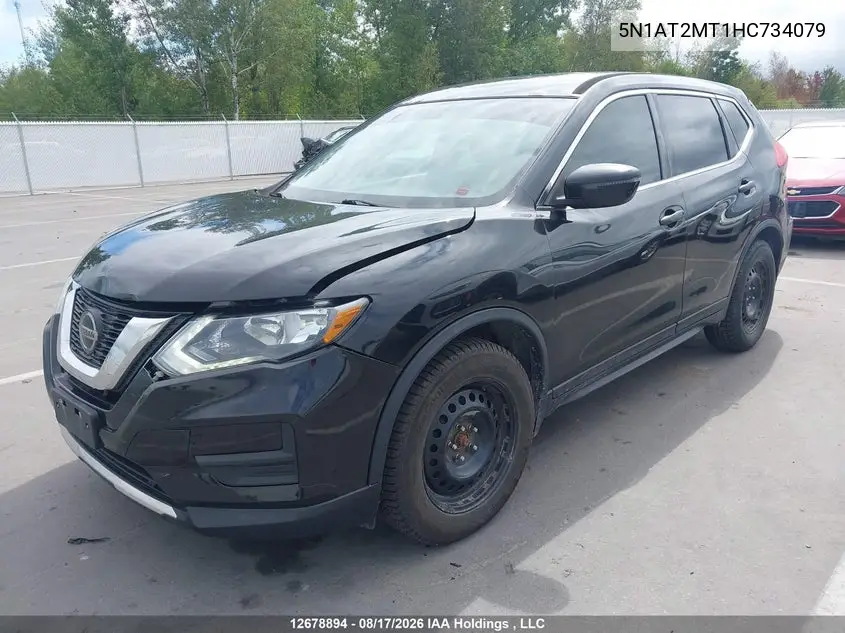 2017 NISSAN ROGUE VIN 5N1AT2MT1HC734079 — фото 2