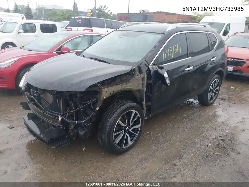 2017 NISSAN ROGUE VIN 5N1AT2MV3HC733985 — фото 2