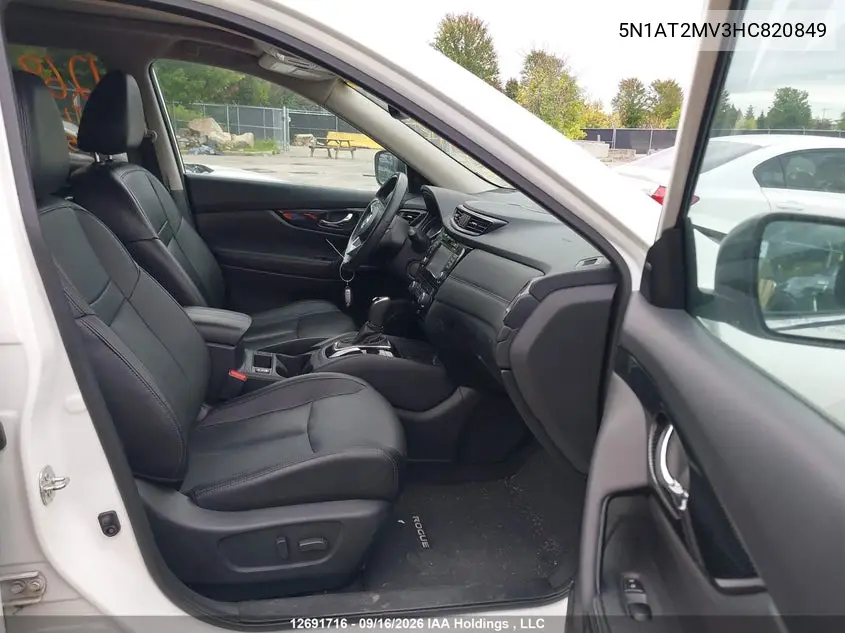 2017 NISSAN ROGUE VIN 5N1AT2MV3HC820849 — фото 5