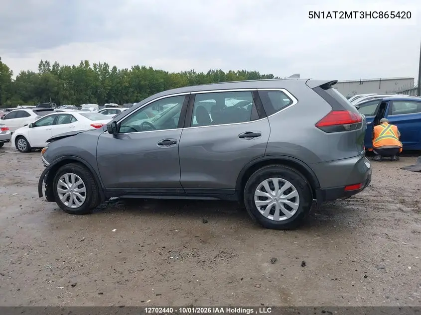 2017 NISSAN ROGUE VIN 5N1AT2MT3HC865420 — фото 15