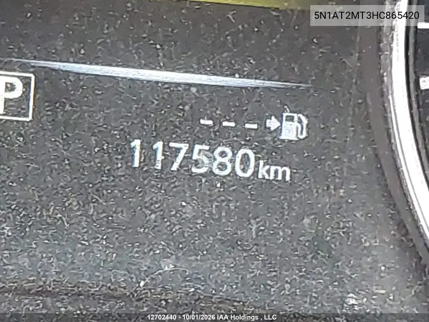 2017 NISSAN ROGUE VIN 5N1AT2MT3HC865420 — фото 16