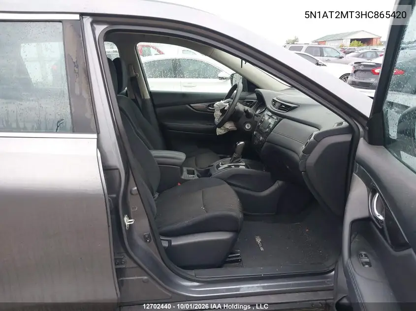 2017 NISSAN ROGUE VIN 5N1AT2MT3HC865420 — фото 5