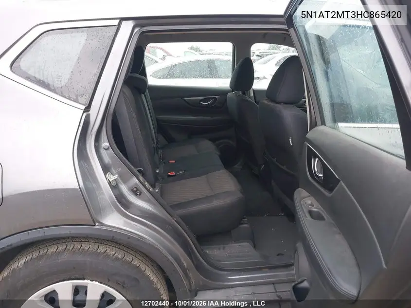 2017 NISSAN ROGUE VIN 5N1AT2MT3HC865420 — фото 8