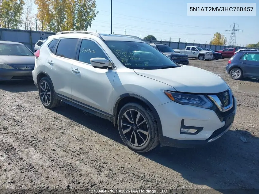 NISSAN ROGUE 2017, VIN 5N1AT2MV3HC760457