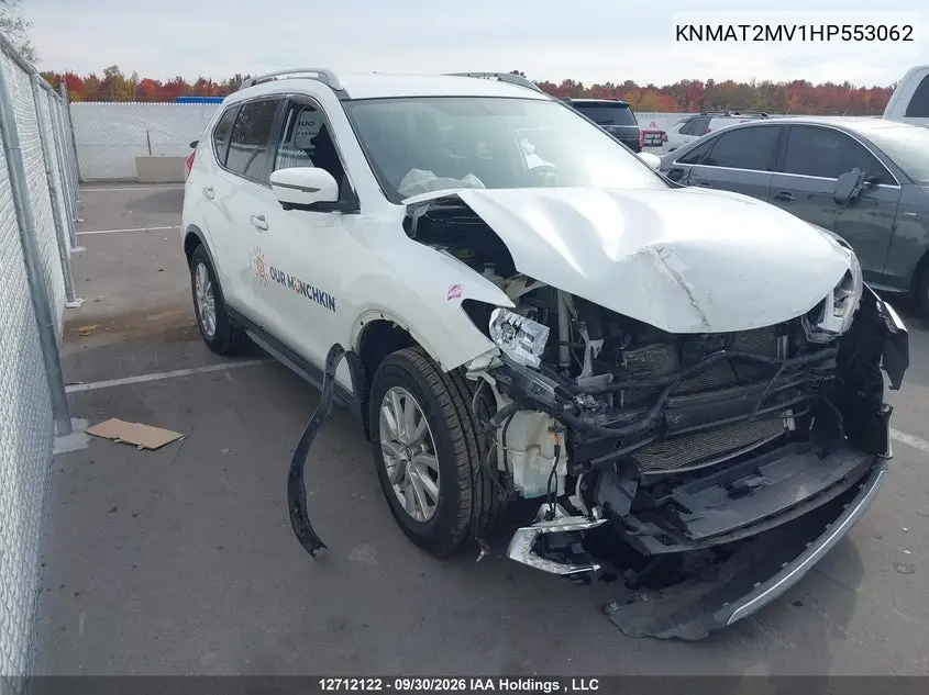 NISSAN ROGUE 2017, VIN KNMAT2MV1HP553062