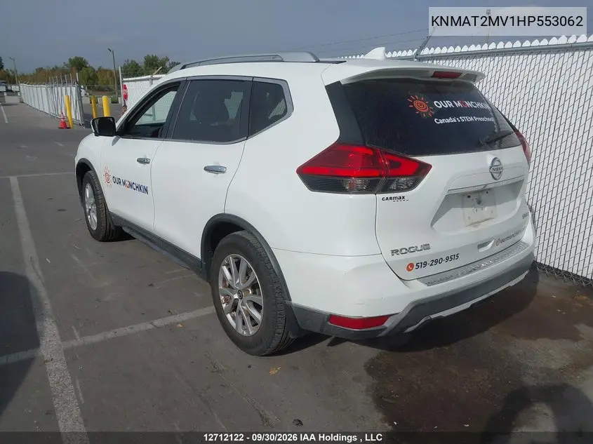 2017 NISSAN ROGUE VIN KNMAT2MV1HP553062 — фото 3