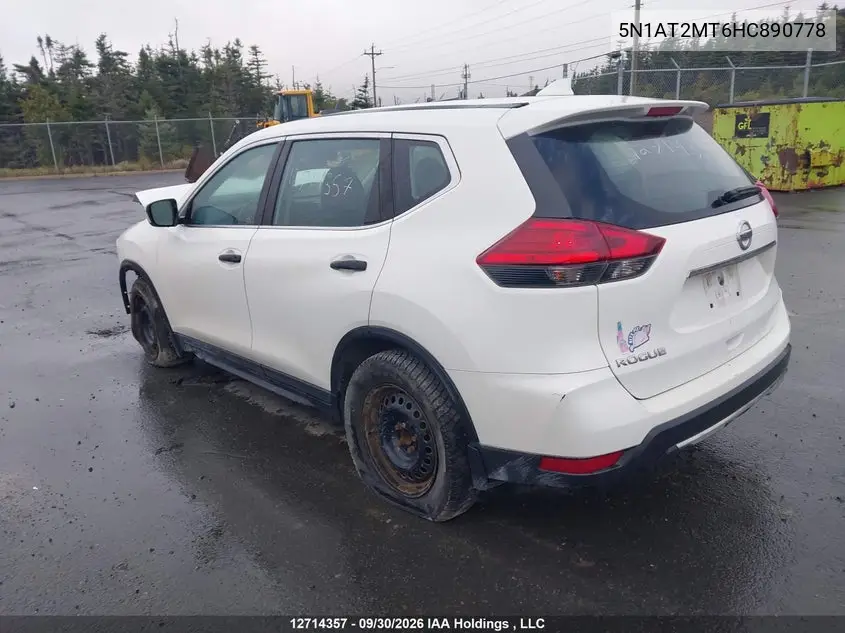2017 NISSAN ROGUE VIN 5N1AT2MT6HC890778 — фото 3