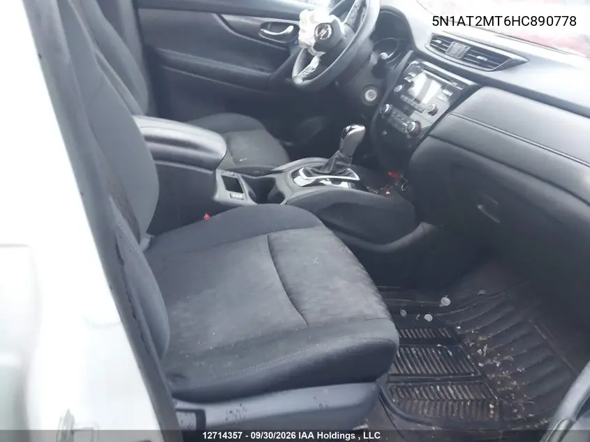 2017 NISSAN ROGUE VIN 5N1AT2MT6HC890778 — фото 5