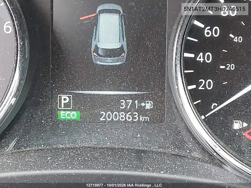 2017 NISSAN ROGUE VIN 5N1AT2MT3HC740515 — фото 15