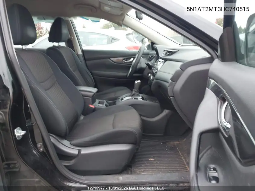 2017 NISSAN ROGUE VIN 5N1AT2MT3HC740515 — фото 5