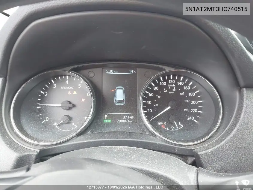 2017 NISSAN ROGUE VIN 5N1AT2MT3HC740515 — фото 7