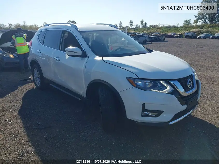 NISSAN ROGUE 2017, VIN 5N1AT2MT0HC803490
