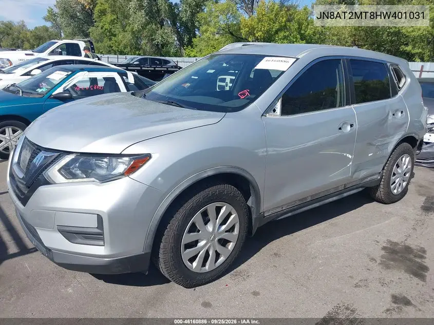 2017 NISSAN ROGUE VIN JN8AT2MT8HW401031 — фото 2