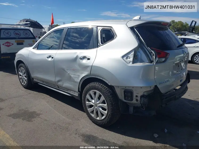 2017 NISSAN ROGUE VIN JN8AT2MT8HW401031 — фото 3