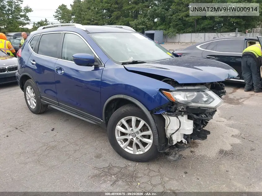 NISSAN ROGUE 2017, VIN JN8AT2MV9HW000914