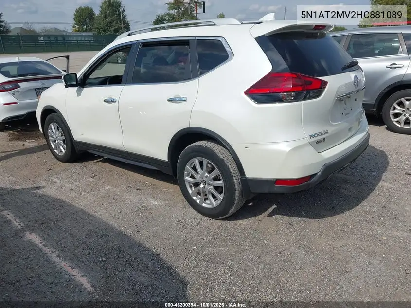 2017 NISSAN ROGUE VIN 5N1AT2MV2HC881089 — фото 3