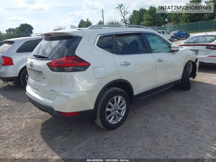 2017 NISSAN ROGUE VIN 5N1AT2MV2HC881089 — фото 4