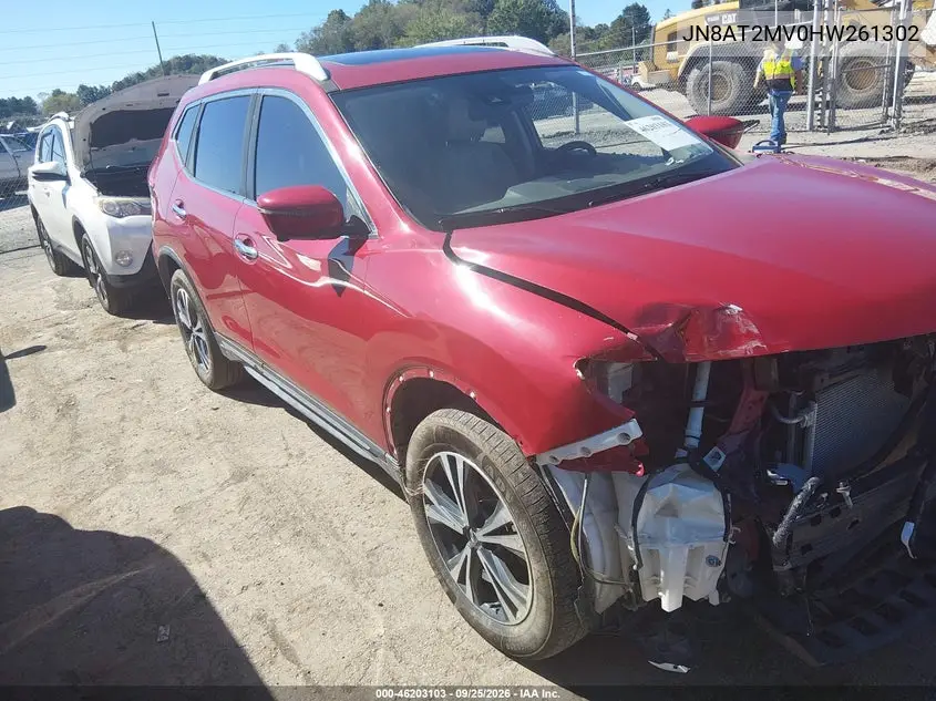 NISSAN ROGUE 2017, VIN JN8AT2MV0HW261302