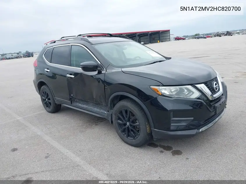 NISSAN ROGUE 2017, VIN 5N1AT2MV2HC820700