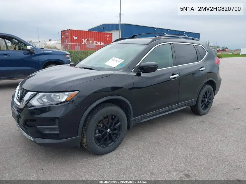 2017 NISSAN ROGUE VIN 5N1AT2MV2HC820700 — фото 2
