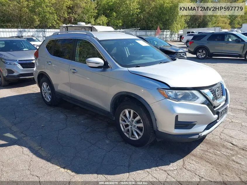 NISSAN ROGUE 2017, VIN KNMAT2MV2HP597779
