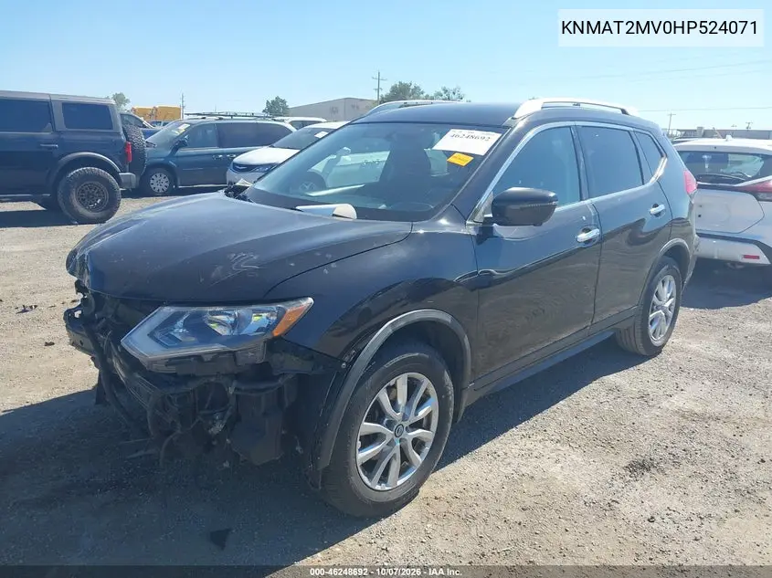 2017 NISSAN ROGUE VIN KNMAT2MV0HP524071 — фото 2