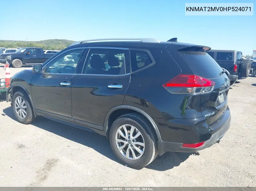 2017 NISSAN ROGUE VIN KNMAT2MV0HP524071 — фото 3