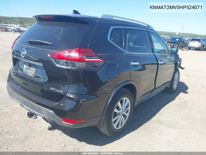 2017 NISSAN ROGUE VIN KNMAT2MV0HP524071 — фото 4
