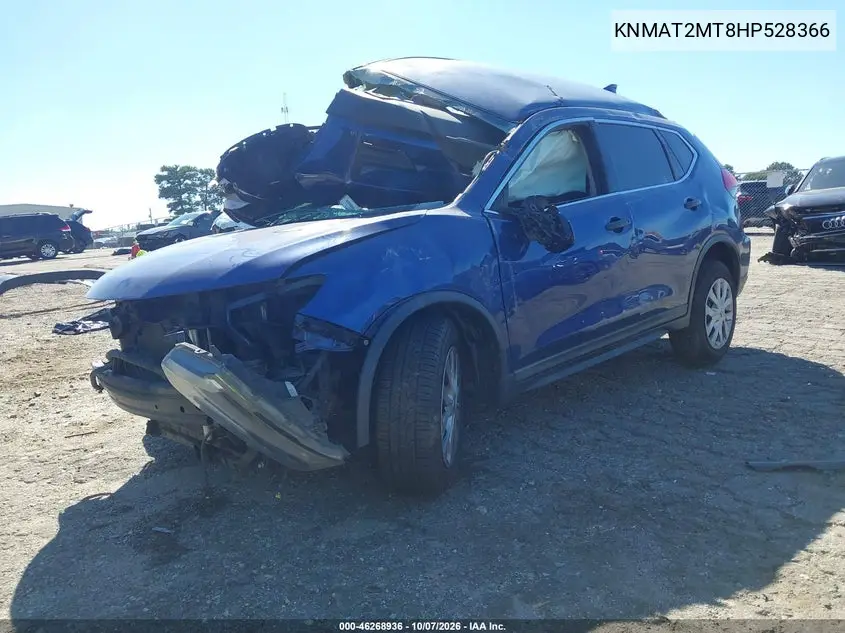 2017 NISSAN ROGUE VIN KNMAT2MT8HP528366 — фото 2