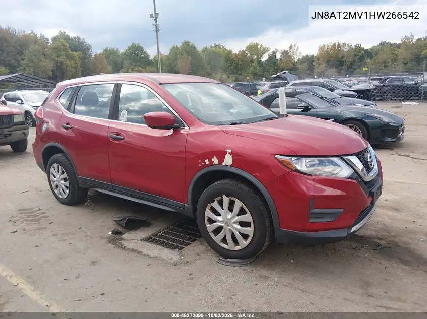 NISSAN ROGUE 2017, VIN JN8AT2MV1HW266542