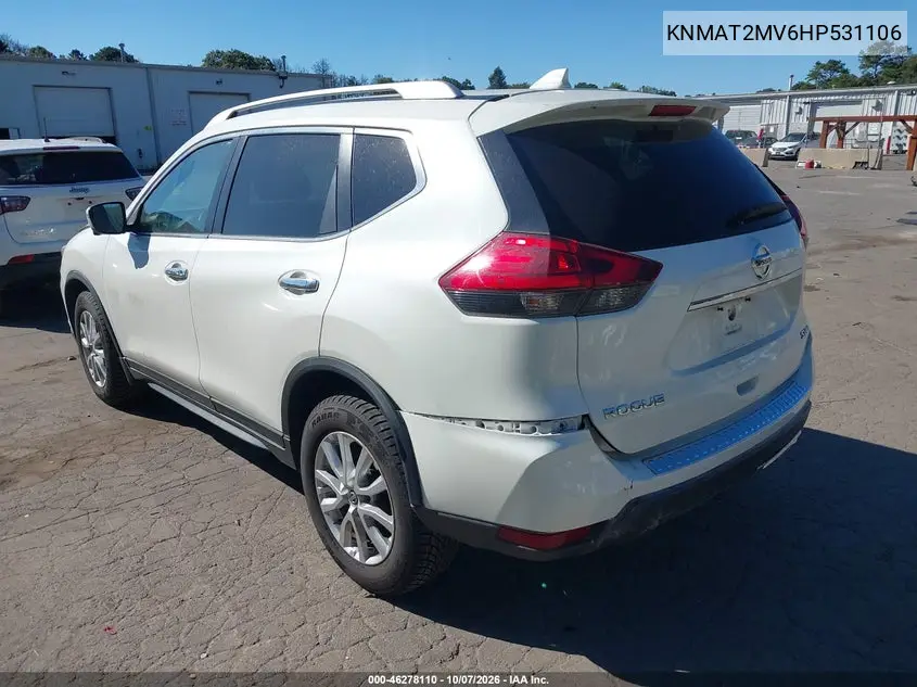 2017 NISSAN ROGUE VIN KNMAT2MV6HP531106 — фото 3