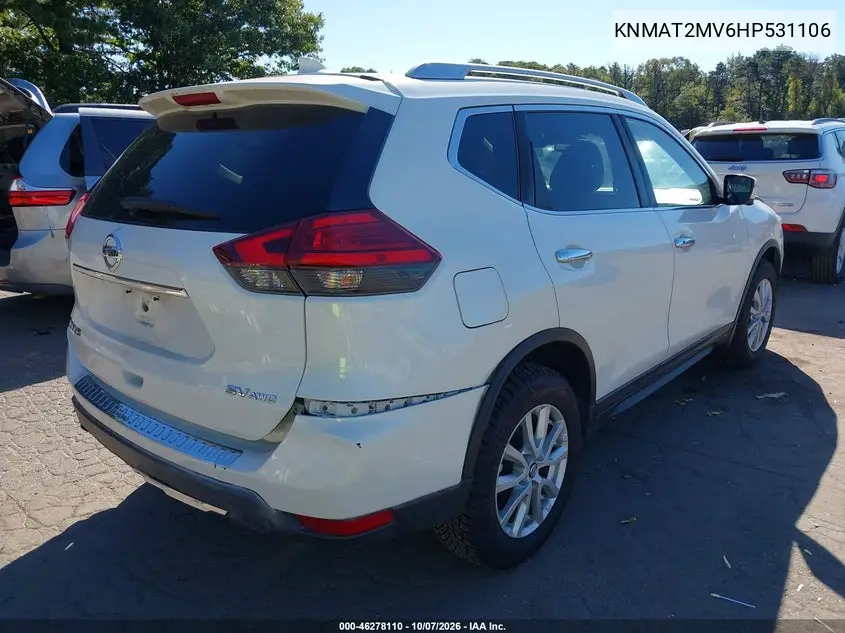 2017 NISSAN ROGUE VIN KNMAT2MV6HP531106 — фото 4