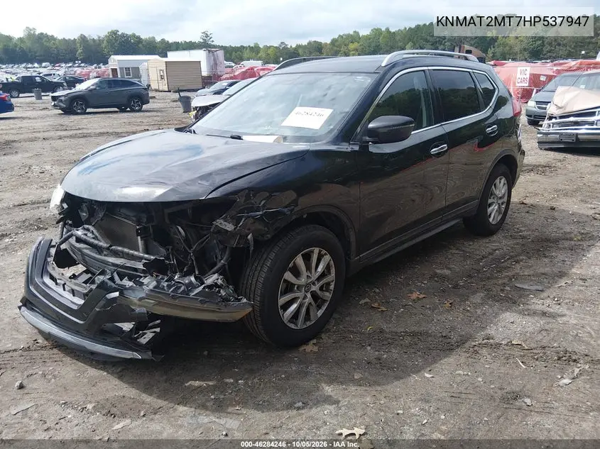 2017 NISSAN ROGUE VIN KNMAT2MT7HP537947 — фото 2