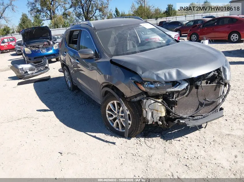 NISSAN ROGUE 2017, VIN JN8AT2MV7HW018618