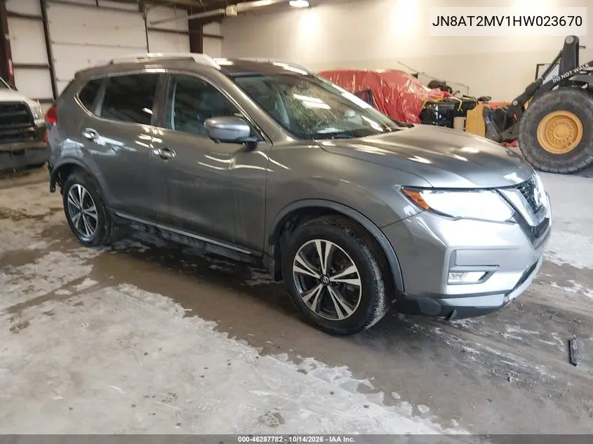 NISSAN ROGUE 2017, VIN JN8AT2MV1HW023670