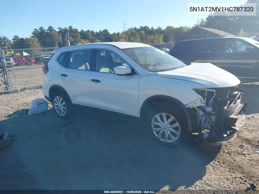 NISSAN ROGUE 2017, VIN 5N1AT2MV1HC787320