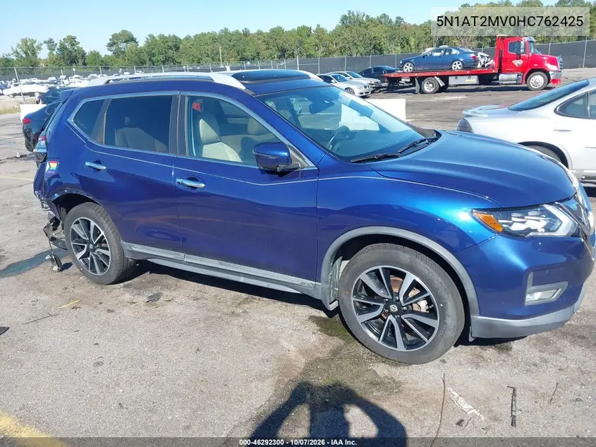 NISSAN ROGUE 2017, VIN 5N1AT2MV0HC762425