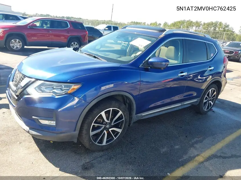 2017 NISSAN ROGUE VIN 5N1AT2MV0HC762425 — фото 2