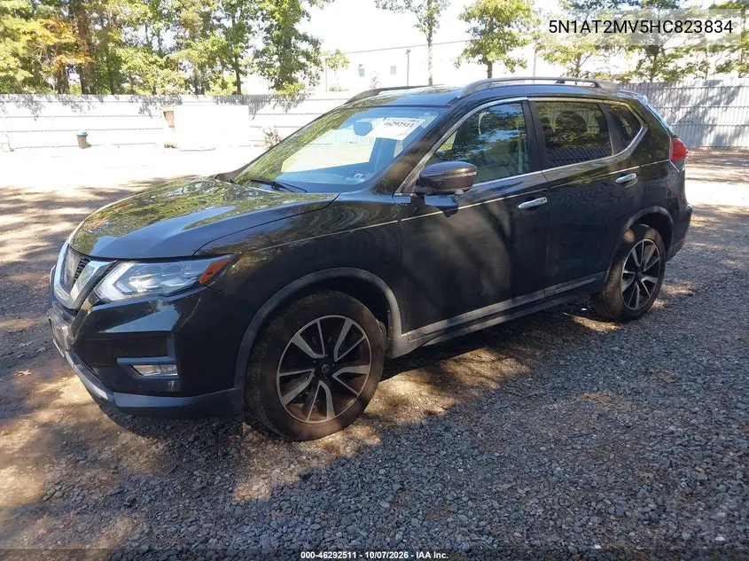 2017 NISSAN ROGUE VIN 5N1AT2MV5HC823834 — фото 2