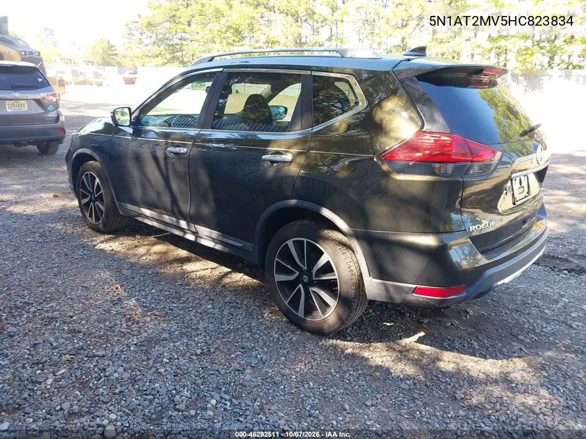 2017 NISSAN ROGUE VIN 5N1AT2MV5HC823834 — фото 3