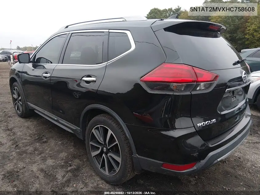 2017 NISSAN ROGUE VIN 5N1AT2MVXHC758608 — фото 3