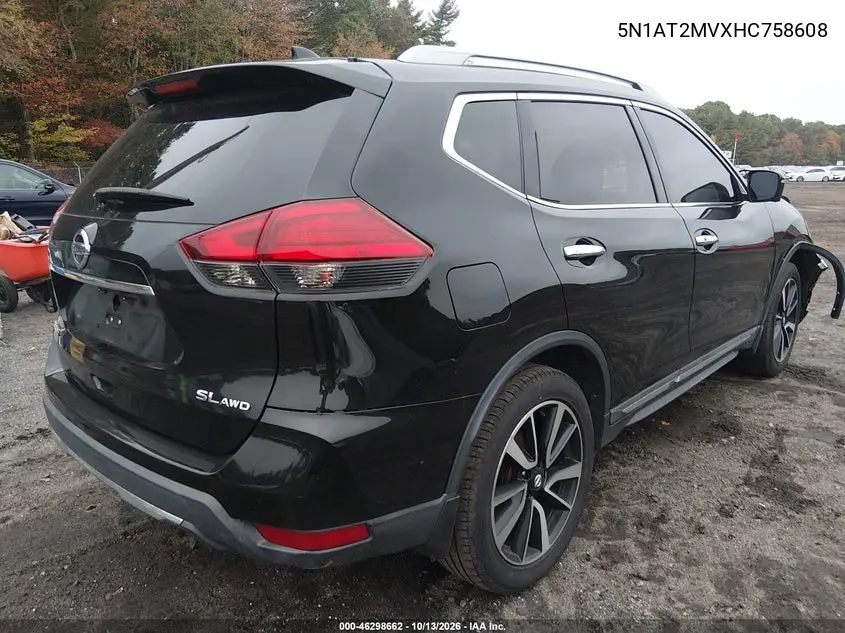 2017 NISSAN ROGUE VIN 5N1AT2MVXHC758608 — фото 4