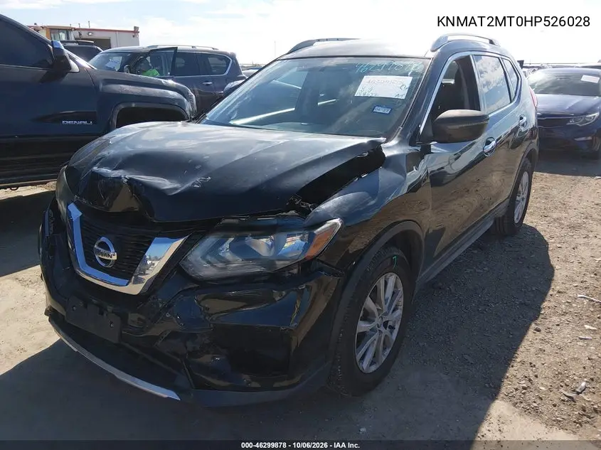 2017 NISSAN ROGUE VIN KNMAT2MT0HP526028 — фото 2