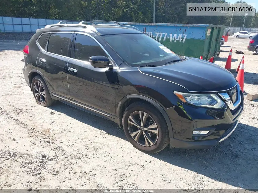 NISSAN ROGUE 2017, VIN 5N1AT2MT3HC816606