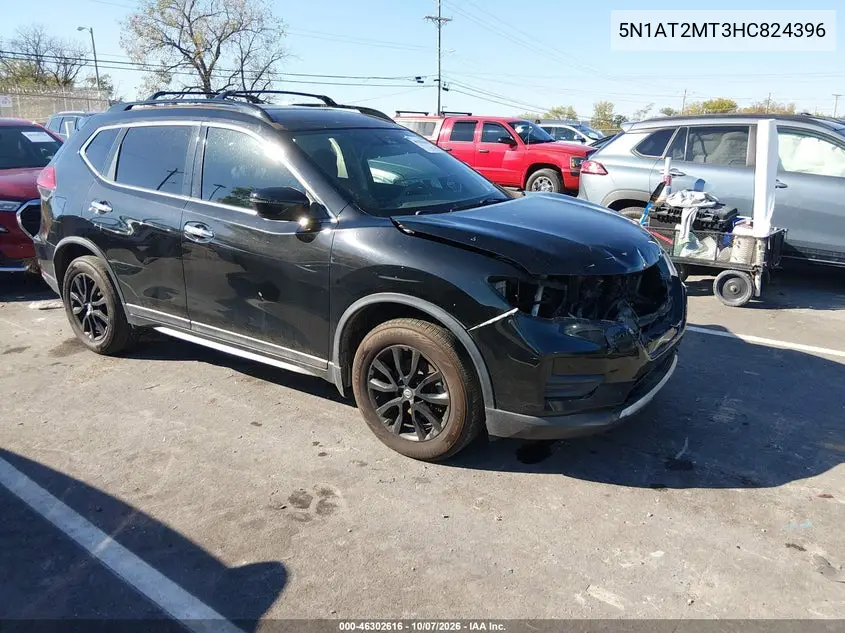 NISSAN ROGUE 2017, VIN 5N1AT2MT3HC824396