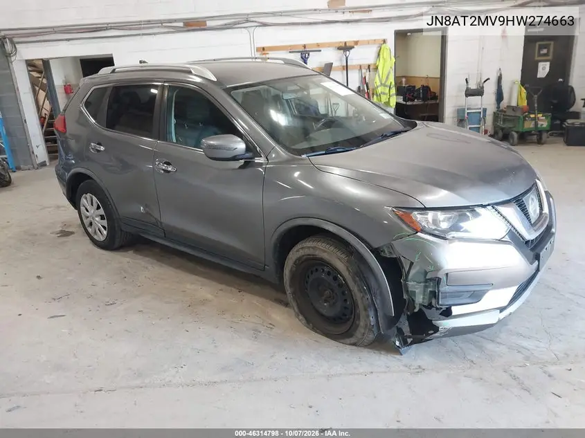 NISSAN ROGUE 2017, VIN JN8AT2MV9HW274663