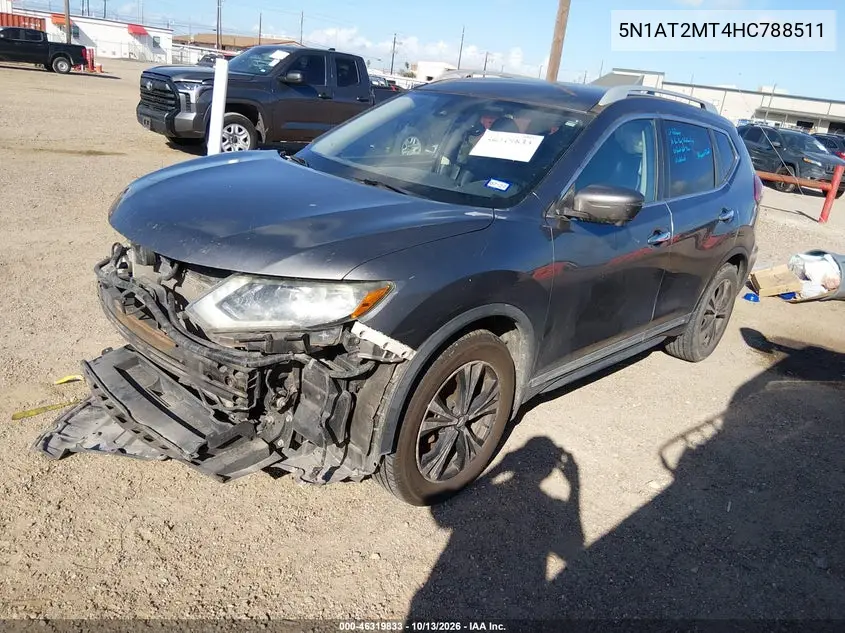 2017 NISSAN ROGUE VIN 5N1AT2MT4HC788511 — фото 2