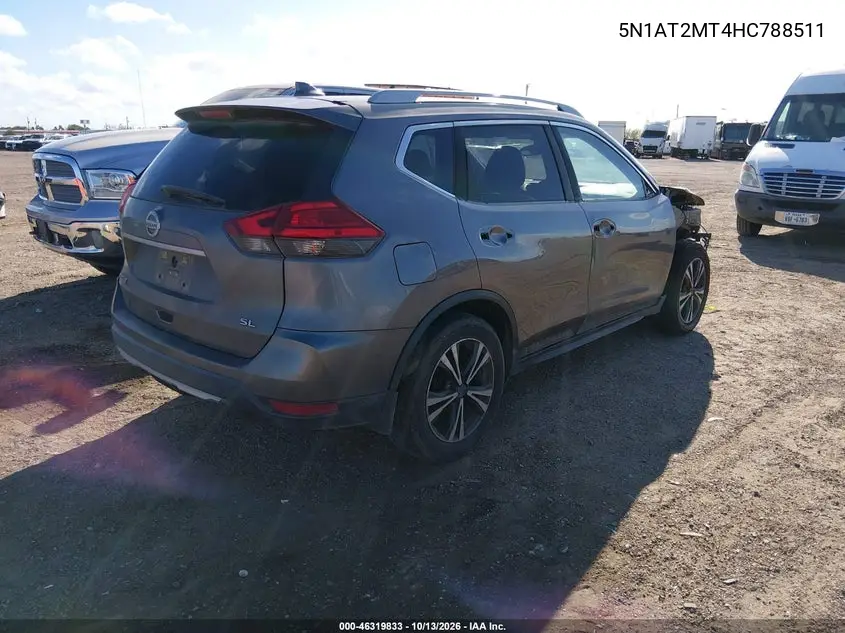 2017 NISSAN ROGUE VIN 5N1AT2MT4HC788511 — фото 4