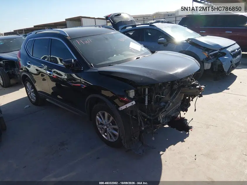 NISSAN ROGUE 2017, VIN 5N1AT2MT5HC786850