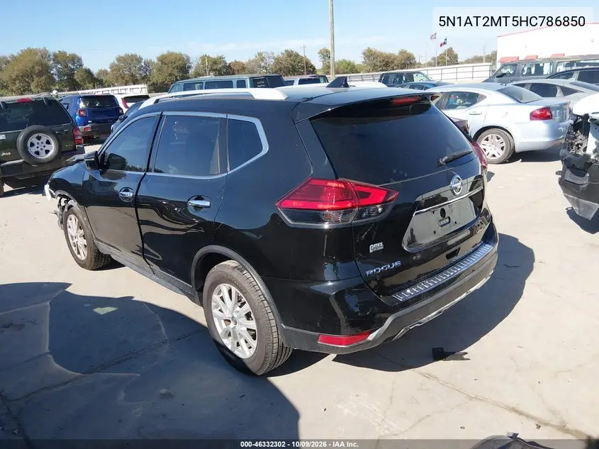 2017 NISSAN ROGUE VIN 5N1AT2MT5HC786850 — фото 3